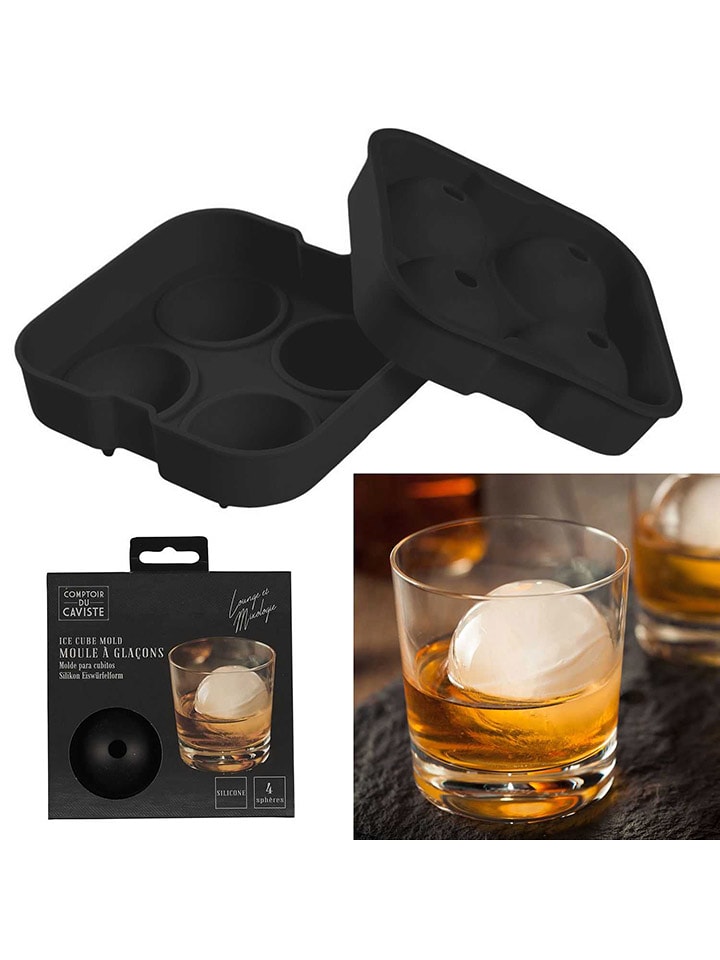 Garden Spirit Eiswürfelform in Schwarz - (B)12,5 x (H)5 x (T)12 cm - 32% | Kuechenhelfer