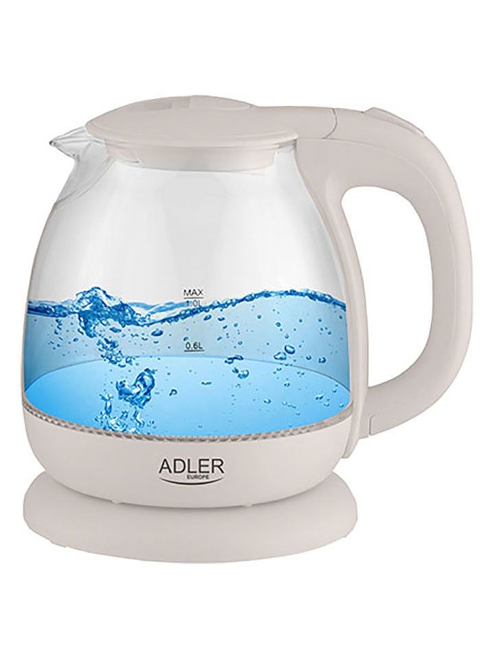 Adler Wasserkocher "AD 1283" in Creme - 1 l - 23% | Kuechengeraete