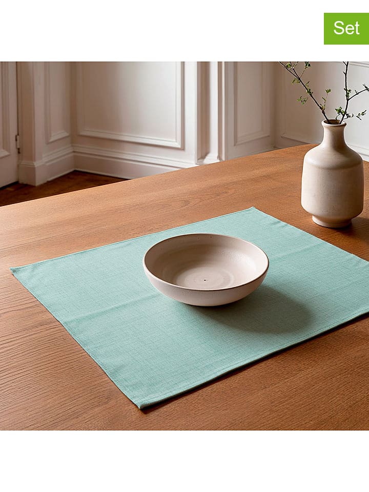 Mint Rugs 2er-Set: Tischsets "Bria" in Mint - (L)50 x (B)40 cm - 30% |