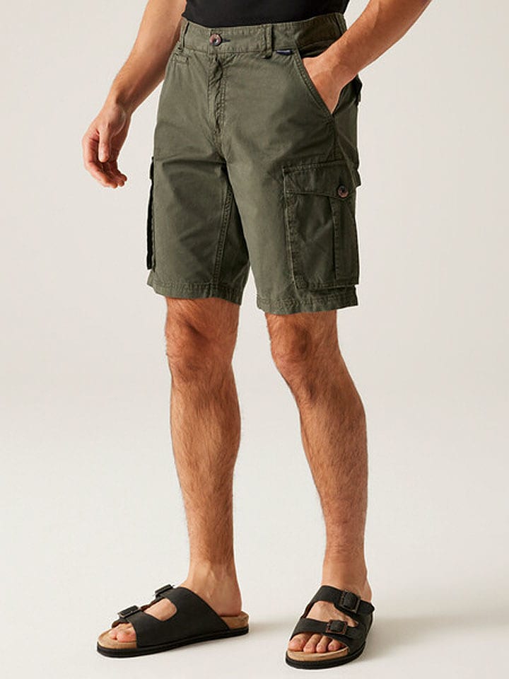 Regatta Cargoshorts "Shorebay II" in Khaki - 76% | Größe 46 | Herren-plussize
