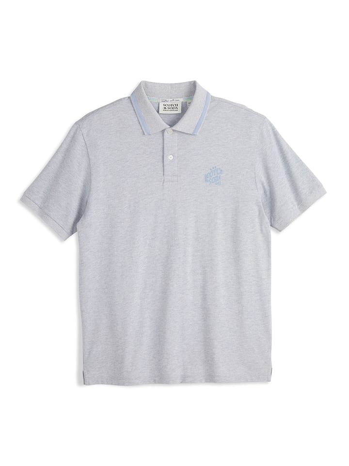 Scotch & Soda Poloshirt in Grau - 68% | Größe S | Herren-plussize