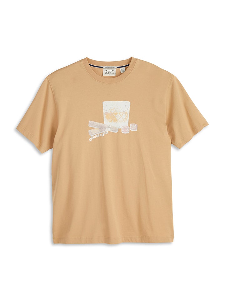 Scotch & Soda Shirt in Hellbraun - 69% | Größe S | Herren-plussize