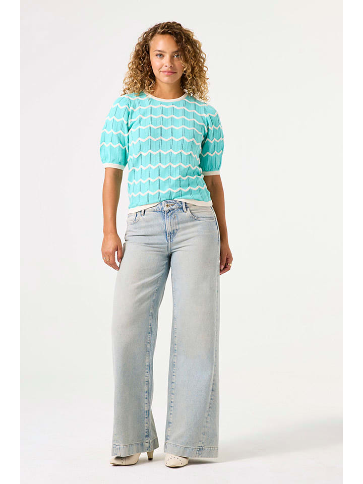 Garcia Pullover in Türkis - 61% | Größe M | Damen-pullover-cardigans