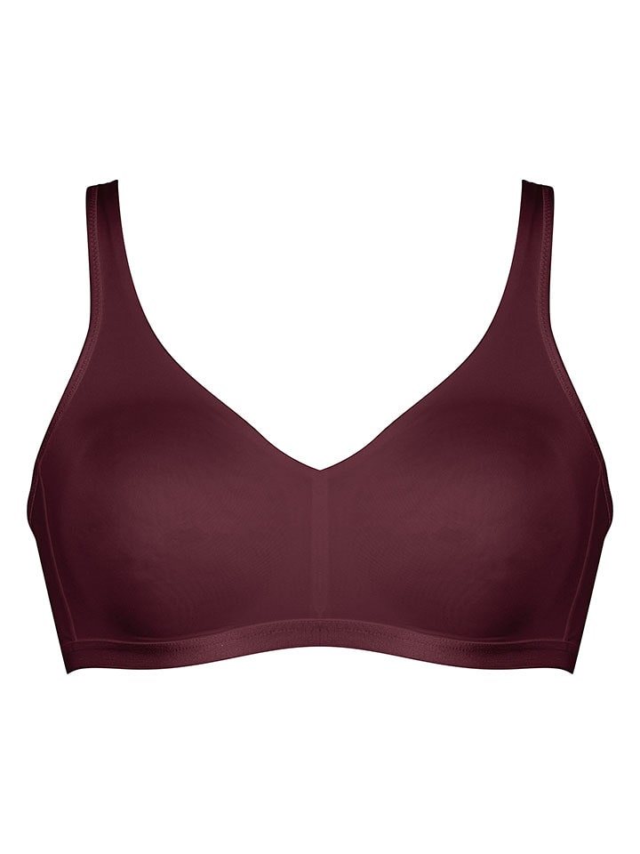 Naturana Bügelloser BH in Bordeaux - 55% | Größe 95F | Damen-bhs