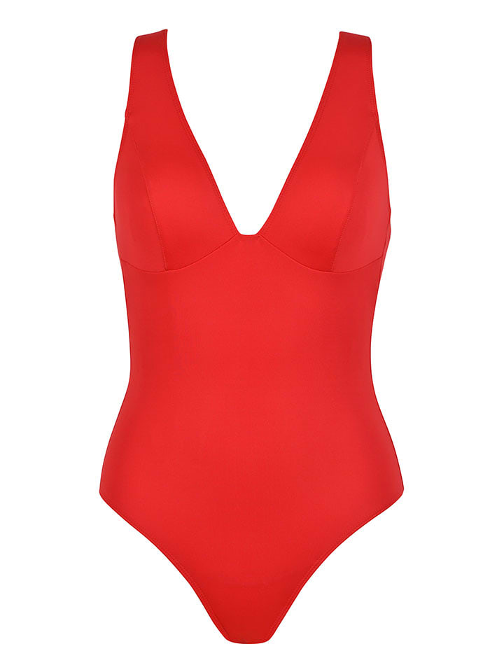 Naturana Badeanzug in Rot - 40% | Größe 42 | Damen-bademode