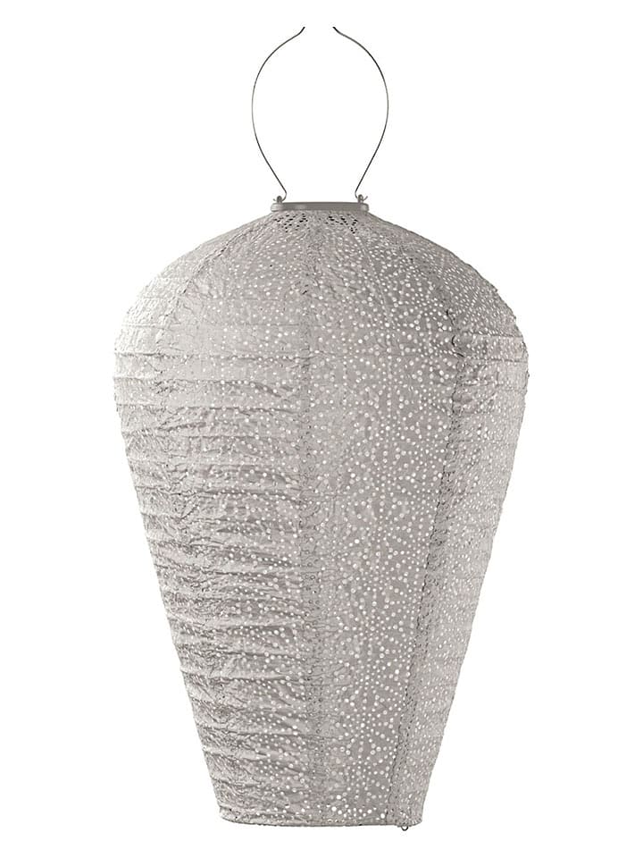 Lumiz LED-Solarlaterne ''Sashiko Balloon'' in Taupe - (H)50 x Ø 35 cm - 13% | Lichterketten-dekobeleuchtung