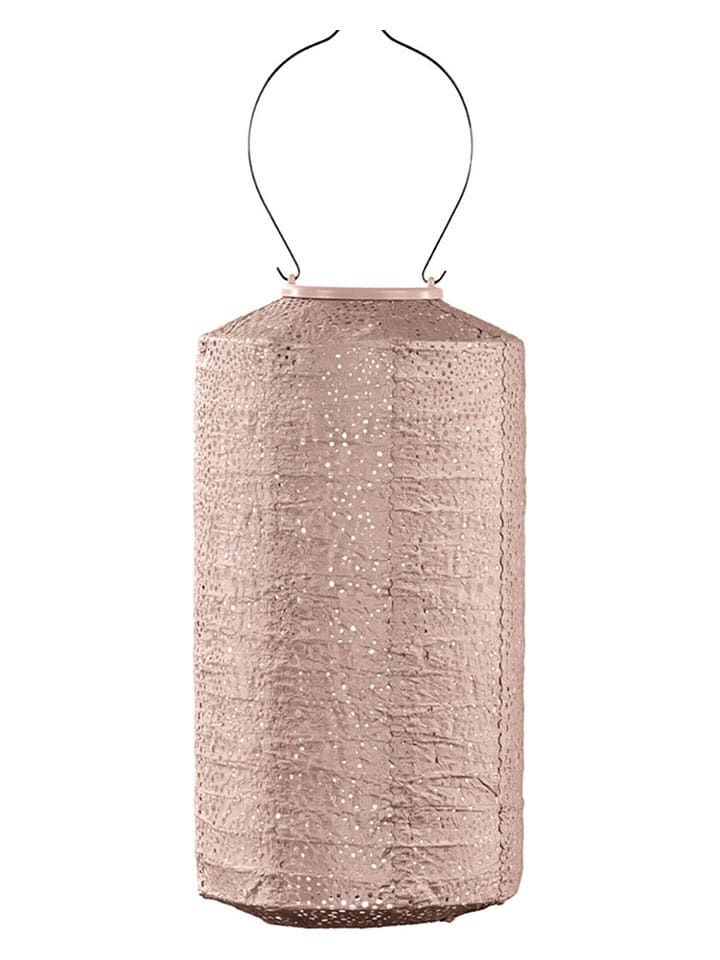 Lumiz LED-Solarlaterne ''Paisley Cylinder'' in Beige - (H)33 x Ø 18 cm - 15% | Lichterketten-dekobeleuchtung