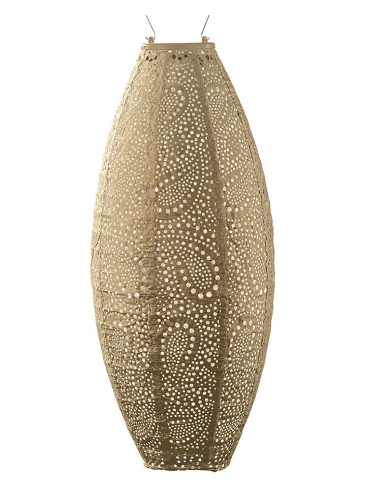 Lumiz LED-Solarlaterne ''Paisley Long Oval'' in Gold - (H)45 x Ø 20 cm - 14% | Lichterketten-dekobeleuchtung