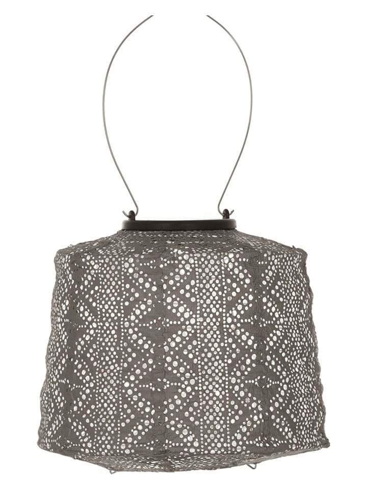 Lumiz LED-Solarlaterne ''Lace Lamp'' in Taupe - (H)14 x Ø 20 cm - 16% | Lichterketten-dekobeleuchtung
