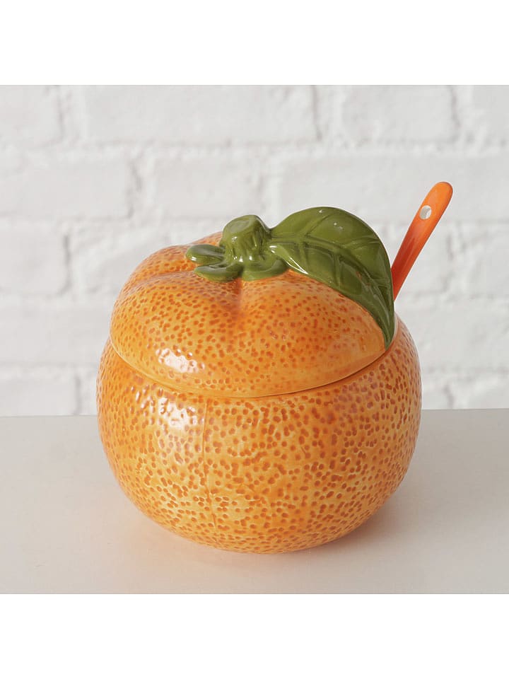 Boltze Marmeladendose "Orange" in Orange - (H)12 x Ø 13 cm - onesize