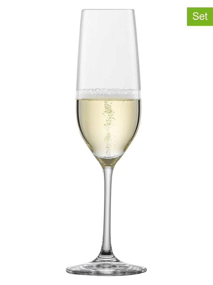 Schott Zwiesel 4er-Set: Sektgläser "Forte" - 227 ml - 15% | Gedeckter-tisch