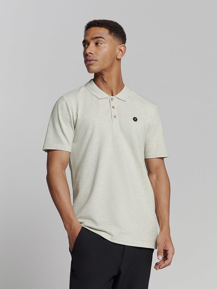 No Excess Poloshirt in Creme - 58% | Größe XXL | Herren-plussize