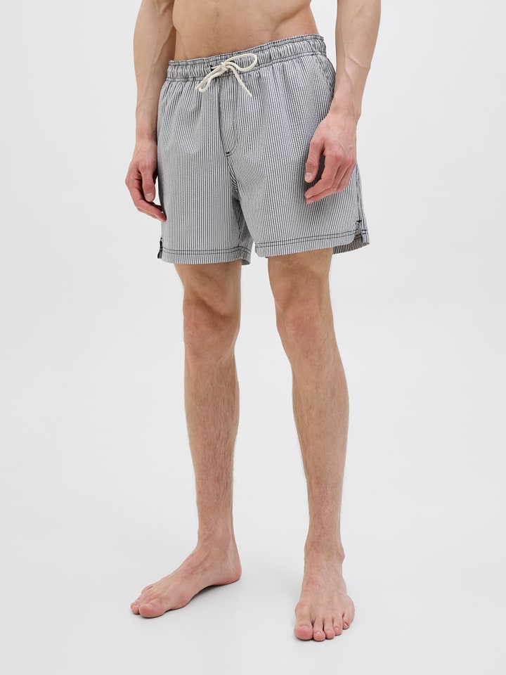 Jack & Jones Badeshorts "Maui" in Grau - 60% | Größe L | Herren-bademode-sport