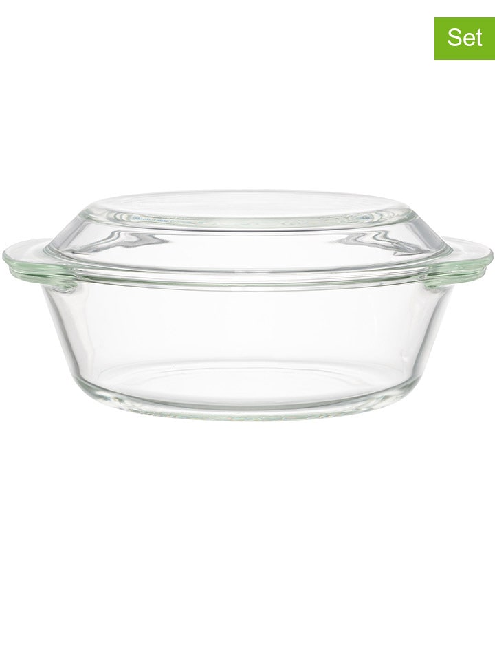 Maku 2tlg.Set: Aufflaufform in Transparent - (B)27 x (H)8 cm - 29% | Kochgeschirr
