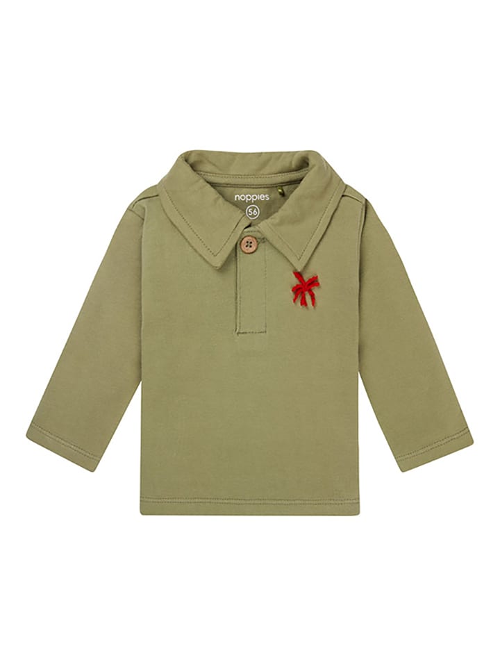 Noppies Poloshirt "Ocampo" in Khaki - 43% | Größe 86 | Baby-shirts