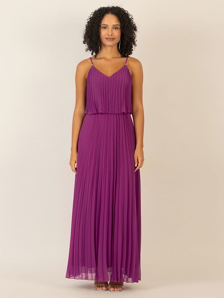 APART Plisseekleid in Lila - 74% | Größe 46 | Damen-kleider