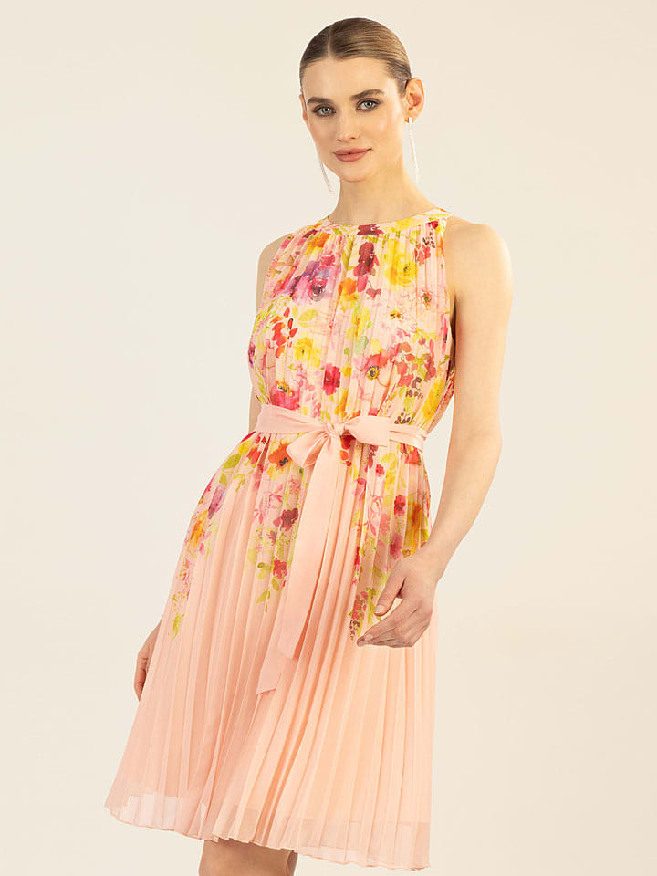 APART Plisseekleid in Rosé/ Pink - 73% | Größe 46 | Damen-kleider