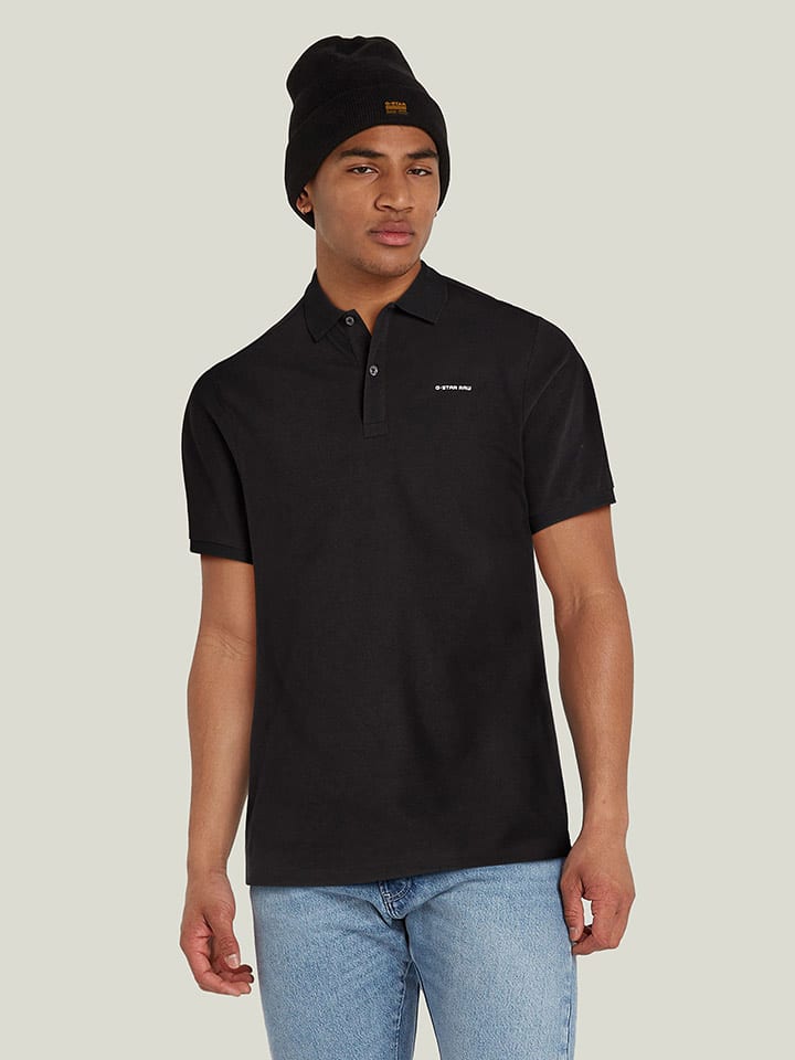 G-Star Poloshirt in Schwarz - 58% | Größe S | Herren-plussize