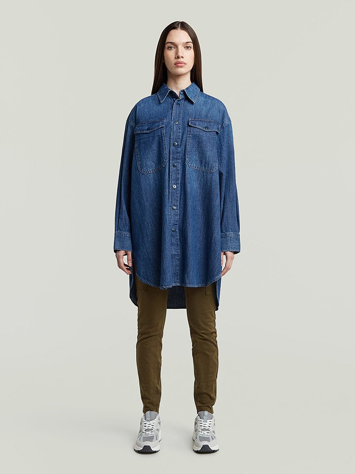 G-Star Jeanshemd in Blau - 69% | Größe XS | Damen-blusen