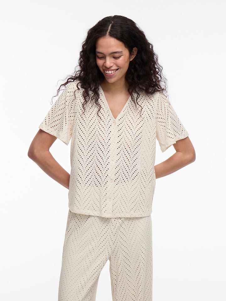 Vila Shirt in Creme - 65% | Größe XL | Damen-tops