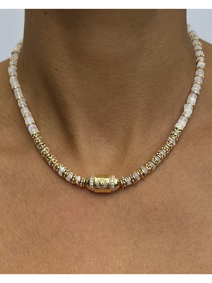 Taboo Vergold. Halskette mit Edelsteinen - (L)40 cm - 74% | Schmuck