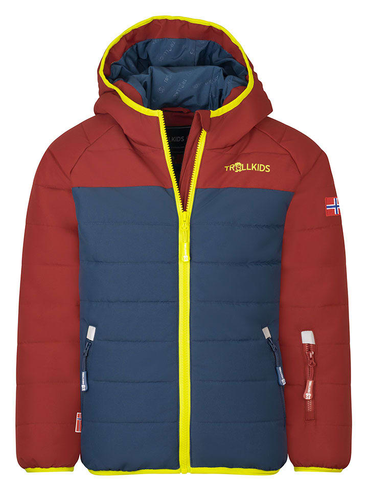 Trollkids Ski-/ Snowboardjacke "Hafjell" in Rot/ Blau - 104