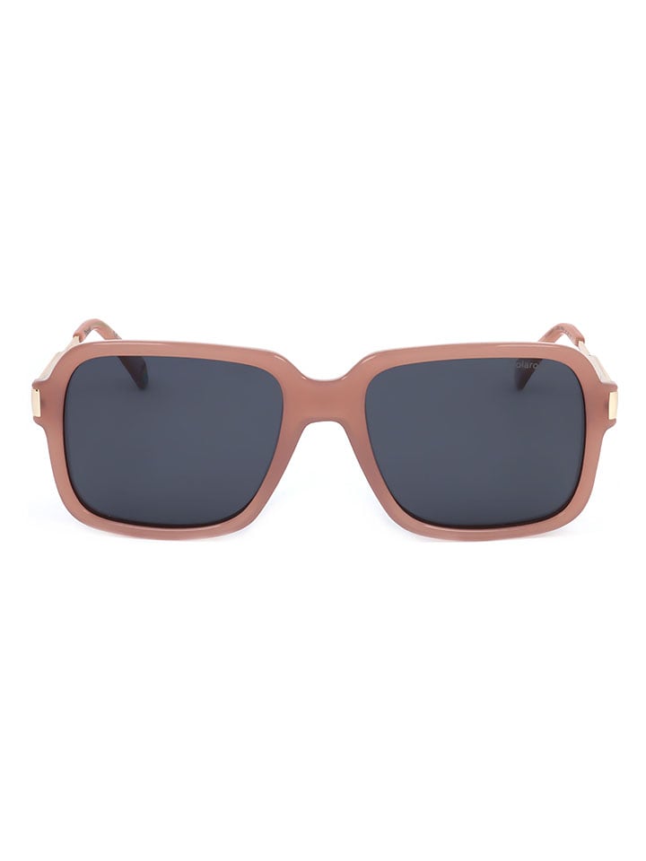 Polaroid Herren-Sonnenbrille in Hellbraun/ Dunkelblau - 58% | Größe 56 | Brillen-herren