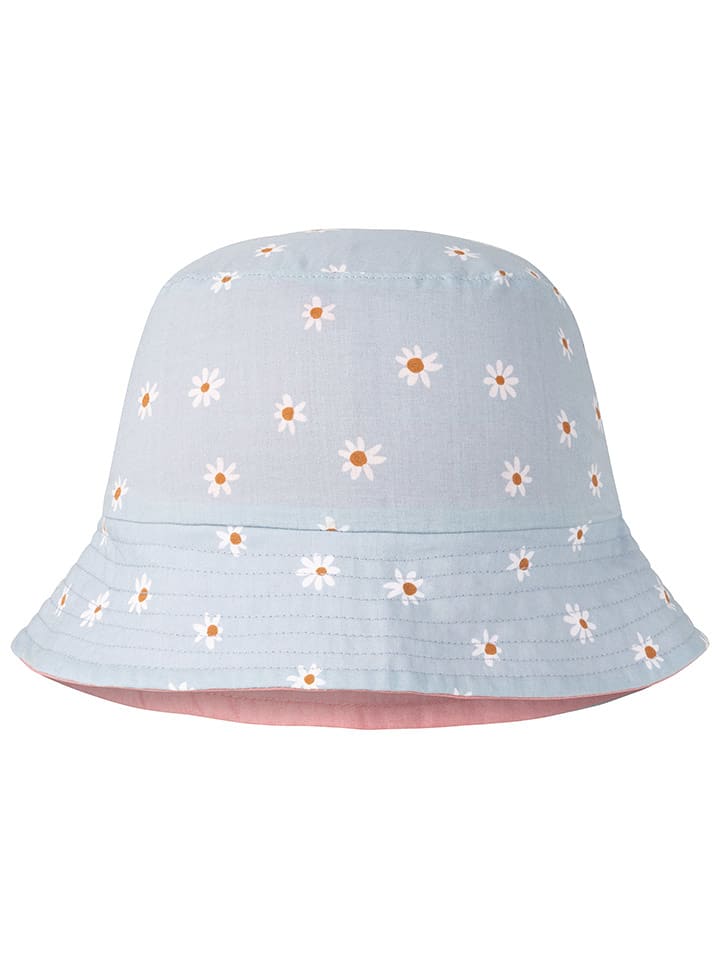 Swim Essentials Wende-Hut "Daisy Flowers" in Hellblau/ Rosa - 23% | Größe 80-92 | Baby-caps-huete