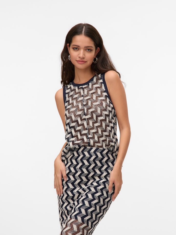 Vero Moda Top in Dunkelblau - 55% | Größe L | Damen-tops