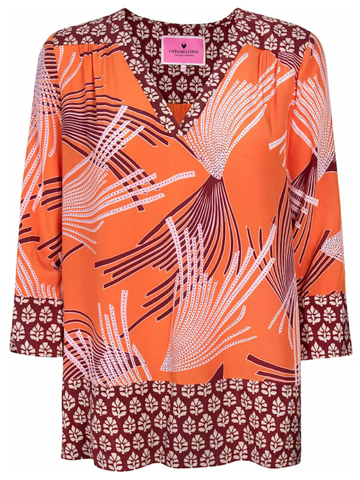 LIEBLINGSSTÜCK Bluse "Ricarda" in Orange - 74% | Größe 36 | Damen-blusen