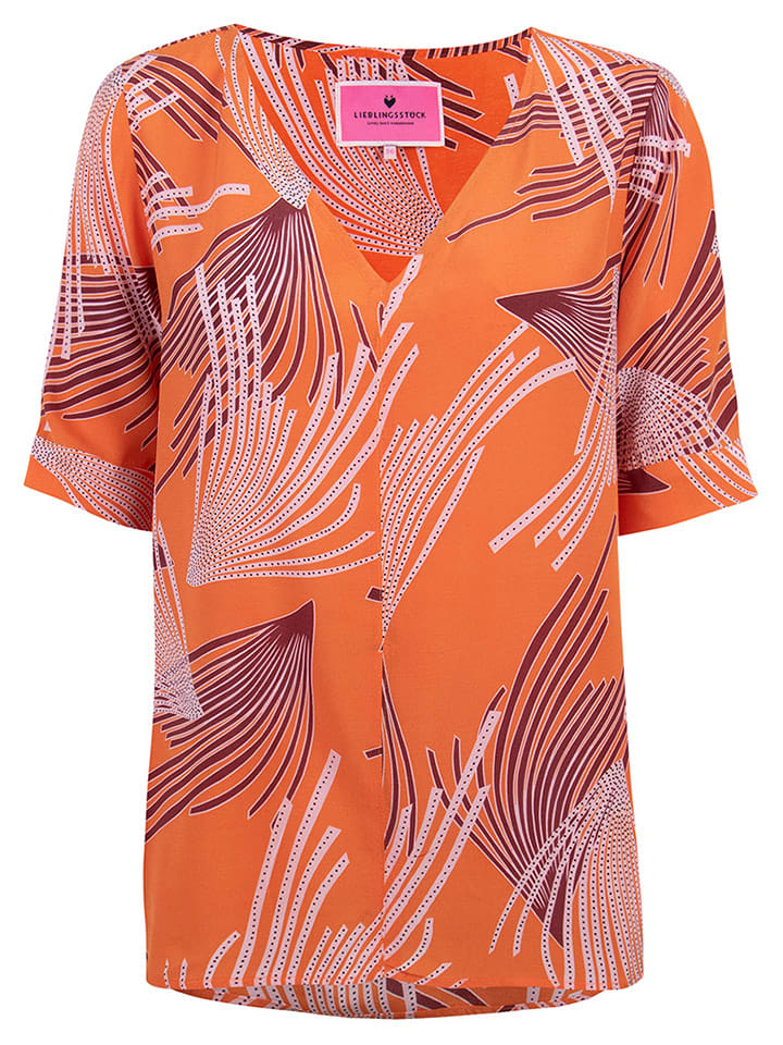 LIEBLINGSSTÜCK Bluse "Evren" in Orange - 76% | Größe 38 | Damen-blusen