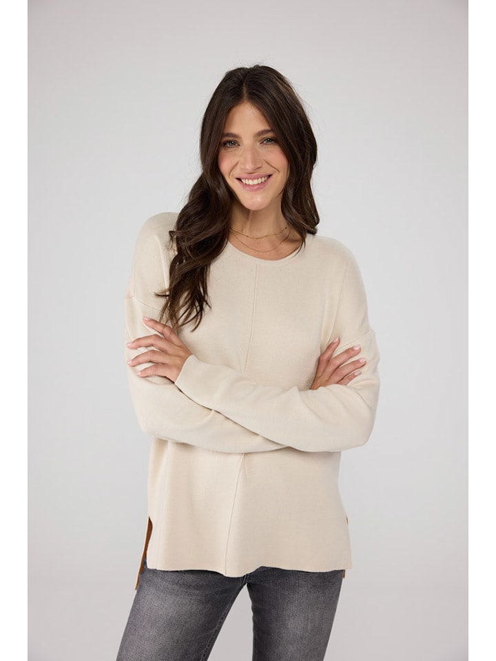 LIEBLINGSSTÜCK Pullover "Talitha" in Creme - 73% | Größe 38 | Damen-pullover-cardigans
