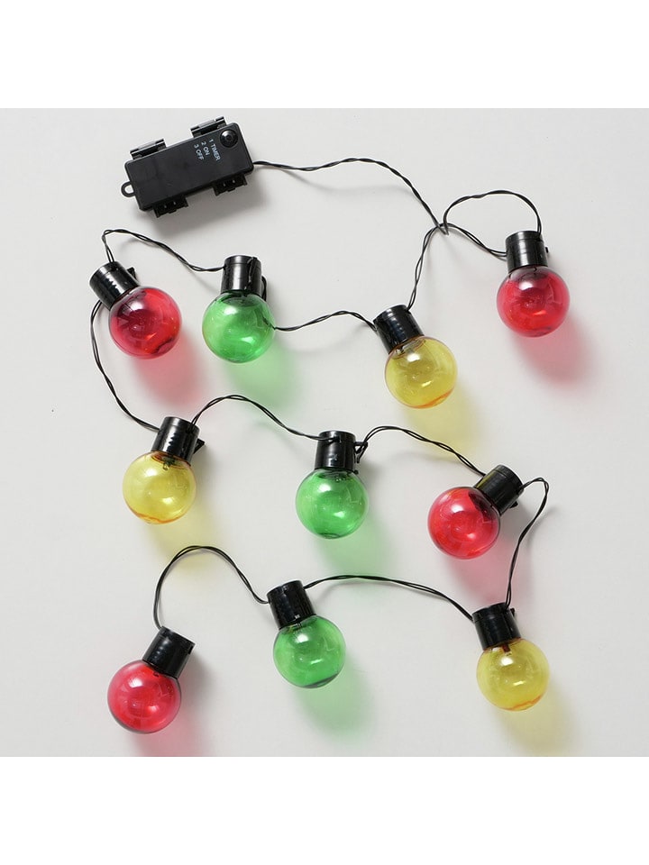 Boltze Lichterkette "Loma" in Rot/ Gelb/ Grün - (L)165 cm - 33% | Lichterketten-dekobeleuchtung