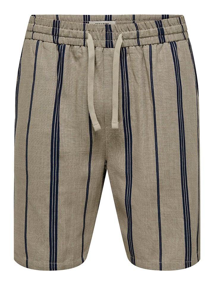 ONLY & SONS Shorts in Beige - 43% | Größe L | Herren-plussize