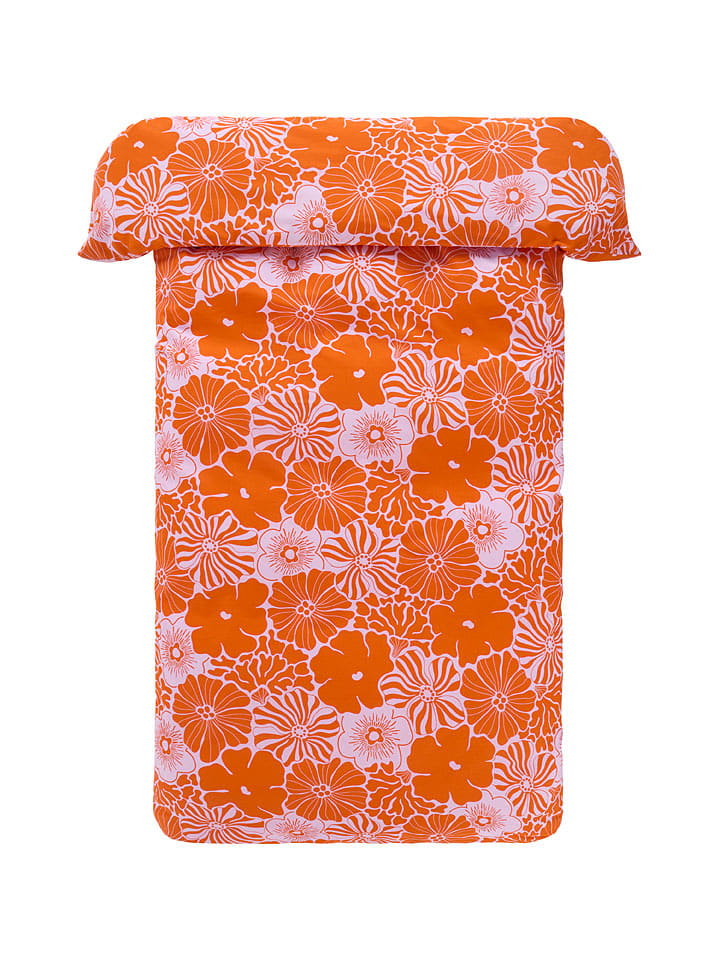 Jotex Bettbezug ''Anna'' in Orange - 38% | Größe 200x220 cm | Bettwaesche-bettwaren