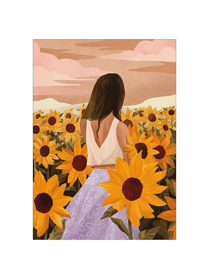 Poster & Frame Kunstdruck "Sunflower Evenings" - 36% | Größe 50x70 cm | Wanddekoration