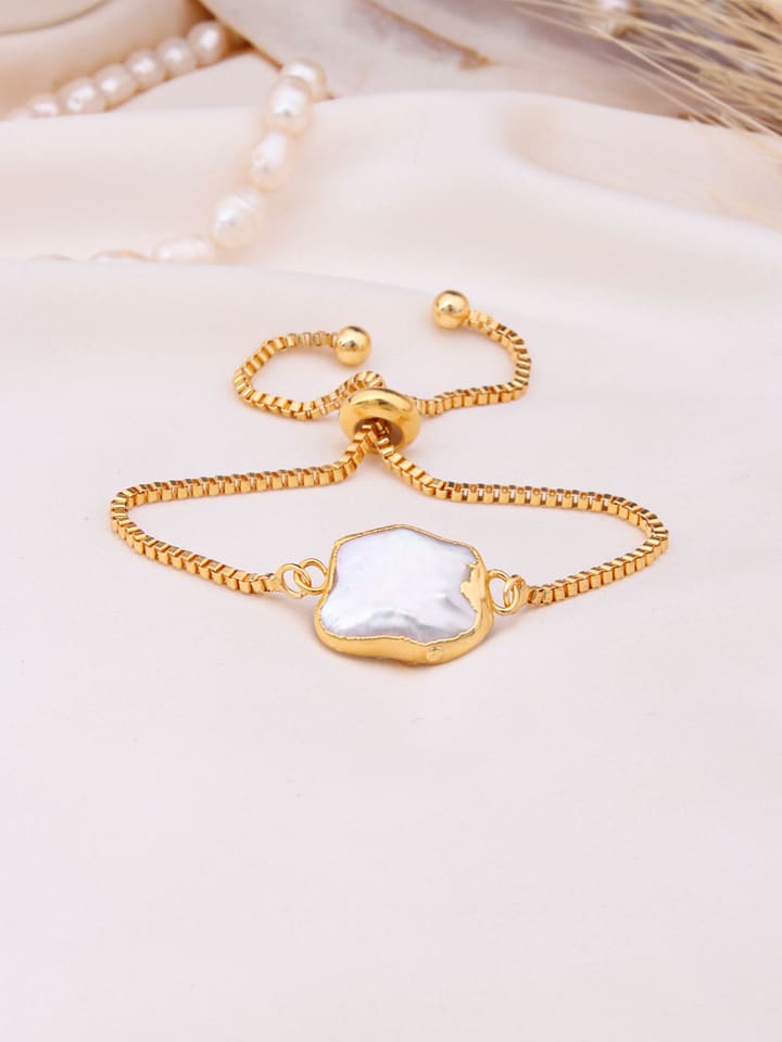 L'Atelier de Gaia Vergold. Armband mit Perle - 57% | Schmuck