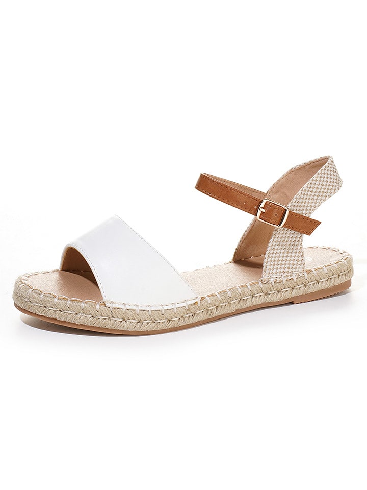 C'M Espadrilles in Weiß/ Hellbraun - 60% | Größe 40 | Damen-schuhe-halbschuhe