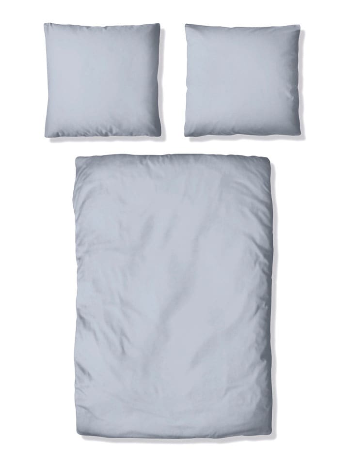 GUIDO MARIA KRETSCHMER Satin-Bettwäsche-Set ''Mila'' in Hellgrau - (L)200 x (B)135 cm - 62% | Bettwaesche-bettwaren