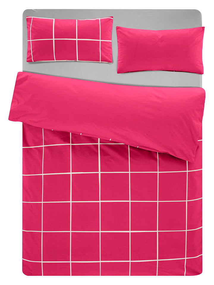 GUIDO MARIA KRETSCHMER Renforcé-Bettwäsche-Set ''Basic'' in Pink - (L)200 x (B)135 cm - 55% | Bettwaesche-bettwaren