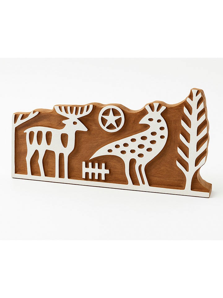 Samimi Blockdruck-Stempel in Natur/ Weiß - (L)7 x (B)15 cm - 46% | Kreativbedarf-diy