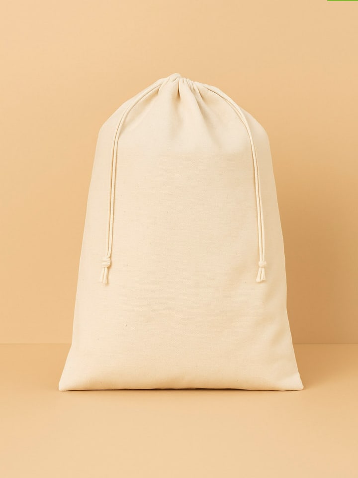 Samimi 5er-Set: Stoffbeutel in Beige - (L)40 x (B)30 cm - 42% | Einkaufstaschen