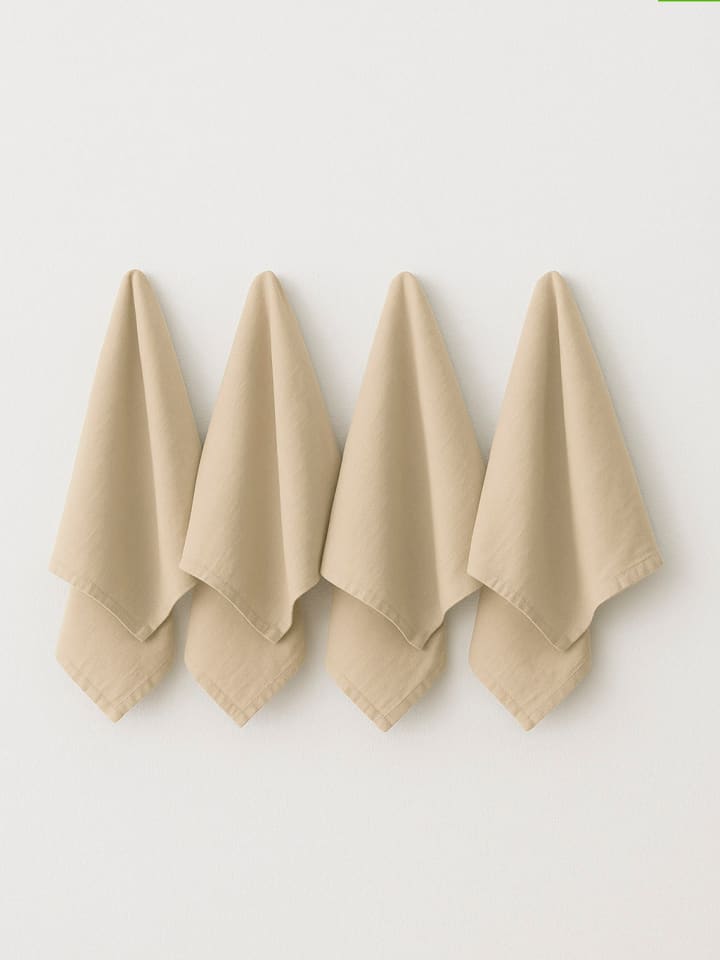 Samimi 4er-Set: Geschirrtücher in Beige - (L)40 x (B)40 cm - 33% | Tischwaesche
