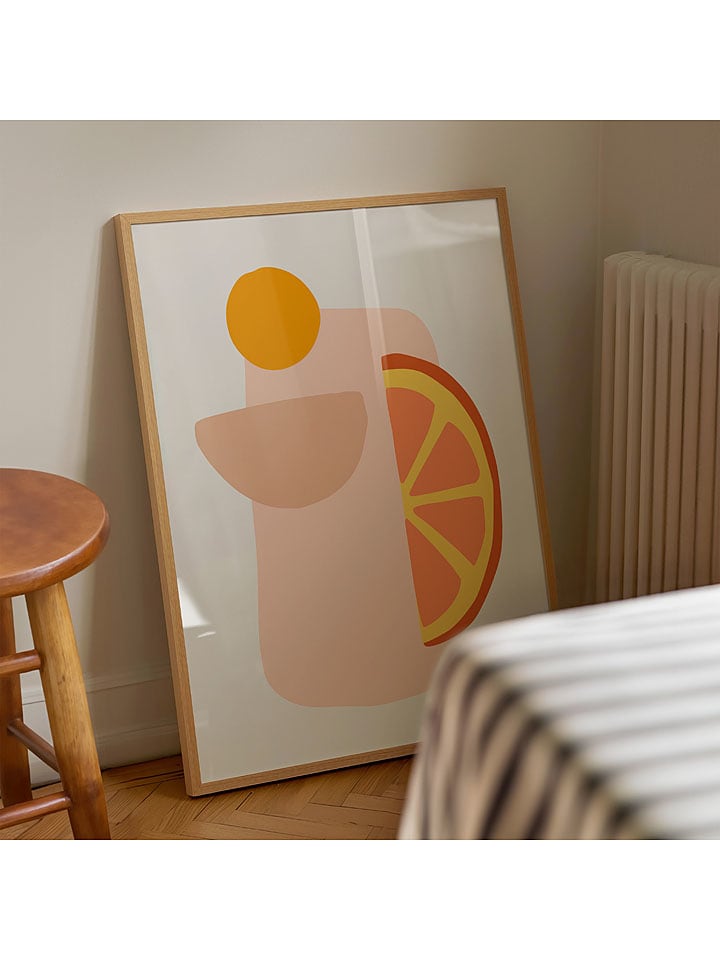 poster lab Gerahmter Kunstdruck "Abstract fruits" - 23% | Größe 30x40 cm | Wanddekoration