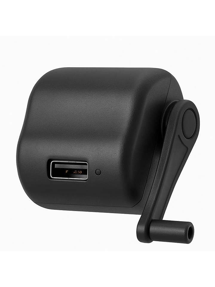 SmartCase Notfall-Handkurbelladegerät in Schwarz - 32% | Technikzubehoer