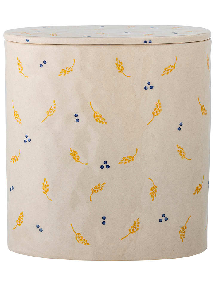 Bloomingville Vorratsdose "Pippine" in Creme - (B)16,5 x (H)19 x (T)9,5 cm - -15% | Aufbewahren-servieren