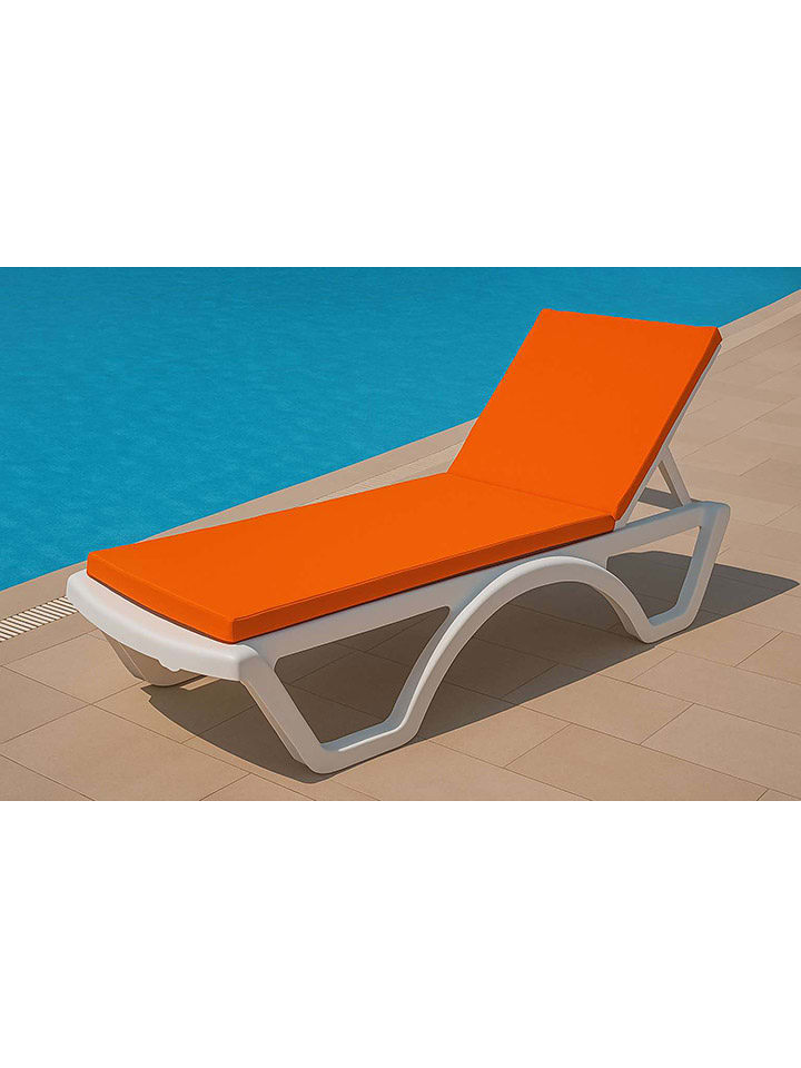 FLORIANE GARDEN Sonnenliegenkissen in Orange - 60% | Dekokissen