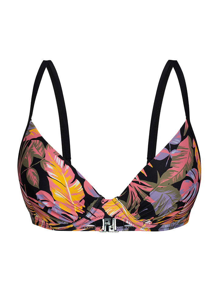 Sassa Bikini-Oberteil in Schwarz/ Bunt - 65% | Größe 70D | Damen-bademode
