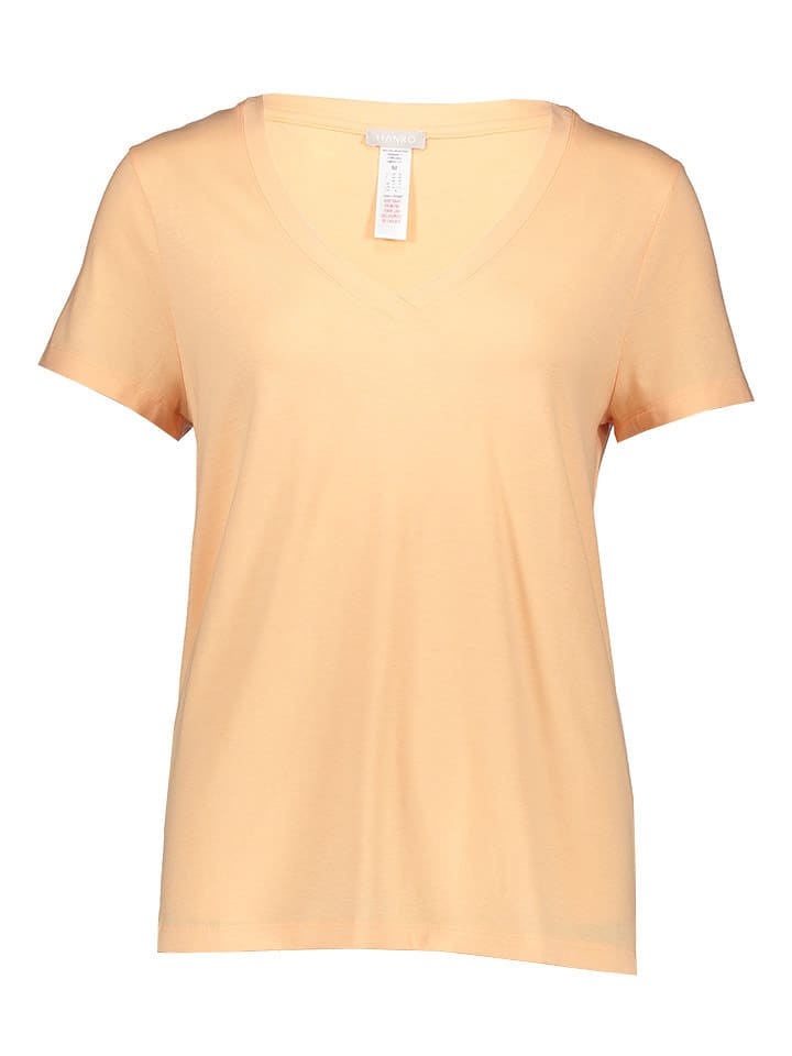Hanro Pyjama-Oberteil in Orange - 73% | Größe XL | Damen-loungewear