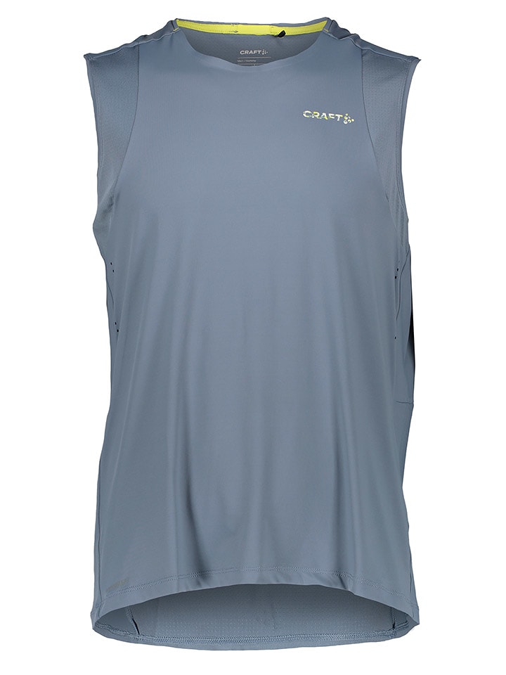 Craft Trainingstop "ADV Hit" in Grau - 60% | Größe M | Herren-sportshirts